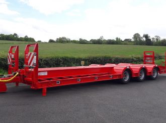 3 Axle Forest Trailer with outriggers