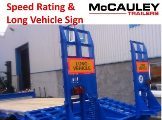 Speed Rating Long Vehicle Sign